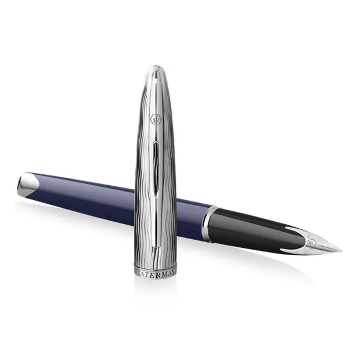 Termék főképe Waterman Carene Made in France DLX Blue CT plnicí pero hrot F