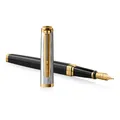 Waterman Exception Reflections of Paris SE DLX Black GT töltőtoll M hegye