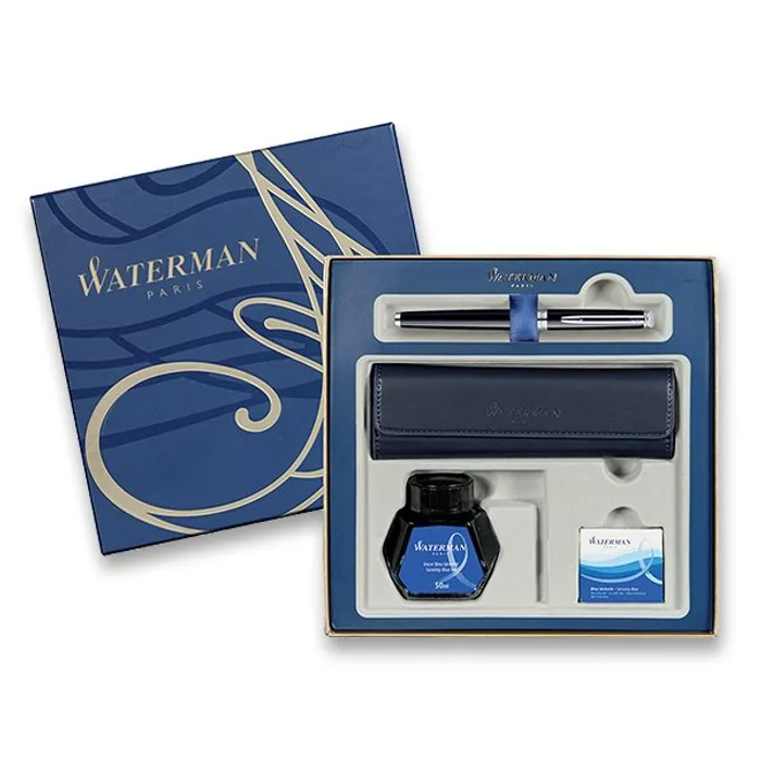 Termék főképe Waterman Hémisphere Black CT plnicí pero, dárková sada s pouzdrem a inkoustem
