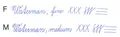 Waterman Hémisphere Color Blocking Black & Blue CT töltőtoll hegye F