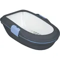 WC BERTO - dupla konténer szűrővel 59x39x22 cm, - szürke/pasztellkék/gránit