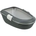 WC BERTO - dupla konténer szűrővel 59x39x22 cm, - szürke/pasztellkék/gránit