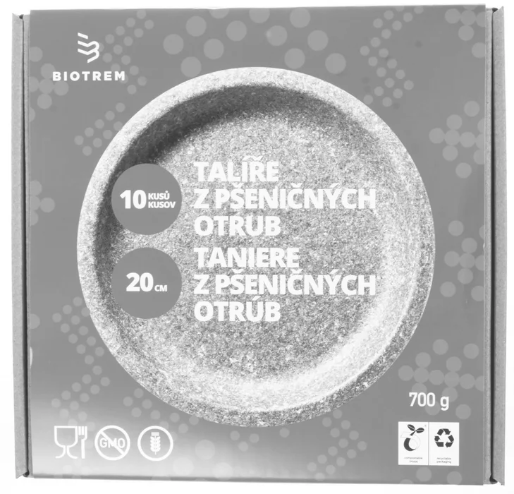 Termék főképe Talíř z pšeničných otrub 20cm BIO [10 ks]