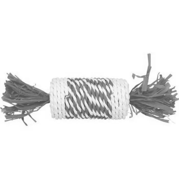 Termék főképe Xmas Candy Roll - 100 % přírodní hračka pro hlodavce, 18 cm, červená/bílá