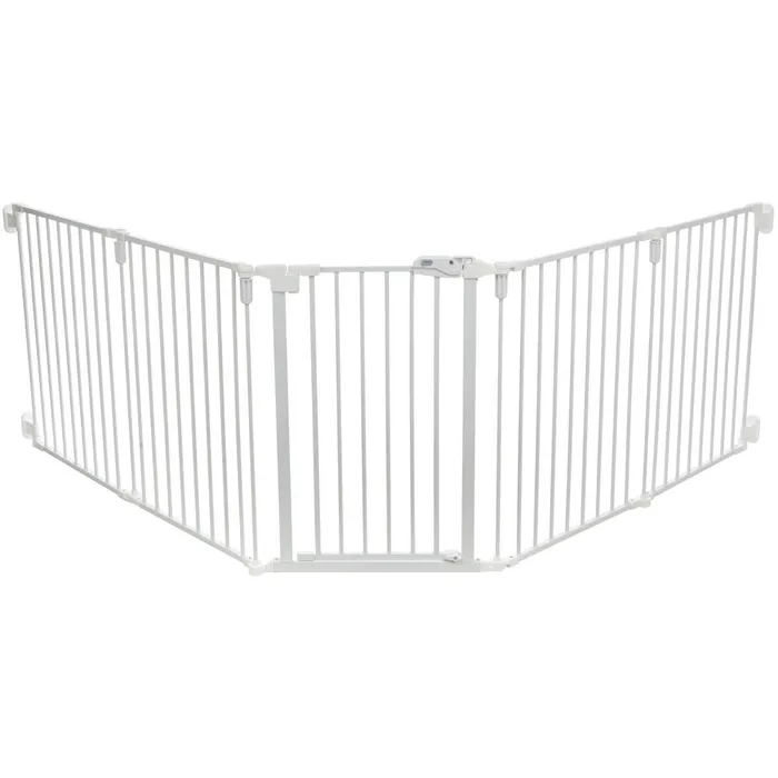 Termék főképe Zábrana pro psy s dvířky, 5 dílů, 62.5-300 x 76.5 cm, lakovaný kov