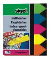 Könyvjelzők, 5x40 kártya, 12x45 mm SIGEL "nyilak", színkeverék