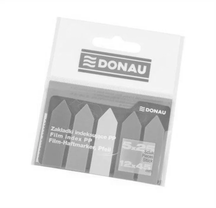 Termék főképe Záložky, okraj ve tvaru šipky, 5x25 lístků, 12x45 mm, DONAU, neonové barvy