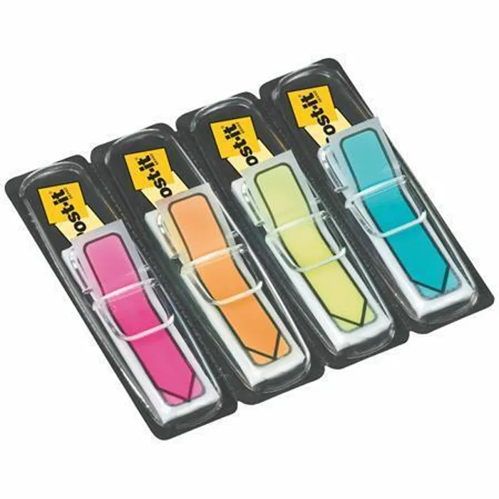 Termék főképe Záložky se zásobníkem, 5x20 lístků, 11,9x43,2 mm, tvar šipky, mix barev, 3M POSTIT