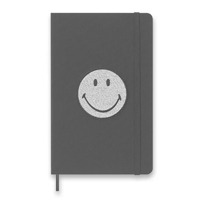 Termék főképe Zápisník Moleskine 2023 SMILEY, tvrdé desky L, linkovaný, černý