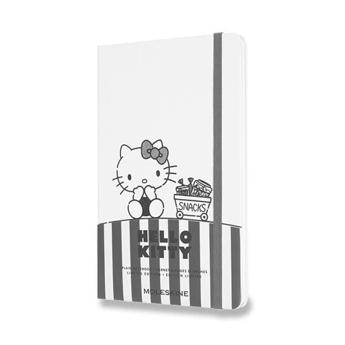 Termék főképe Zápisník Moleskine Hello Kitty - tvrdé desky L, čistý, bílý