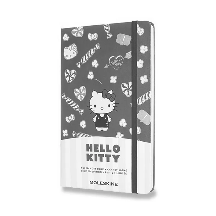 Termék főképe Zápisník Moleskine Hello Kitty - tvrdé desky L, linkovaný, červený