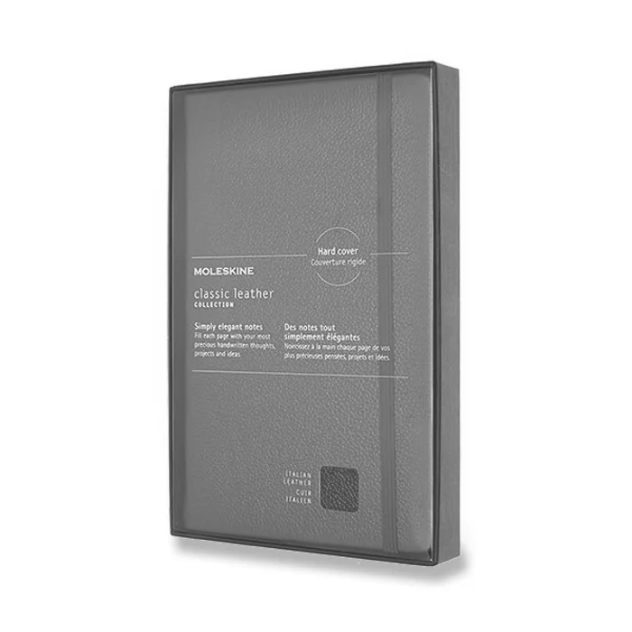 Termék főképe Zápisník Moleskine kožený - měkké desky L, linkovaný, červený