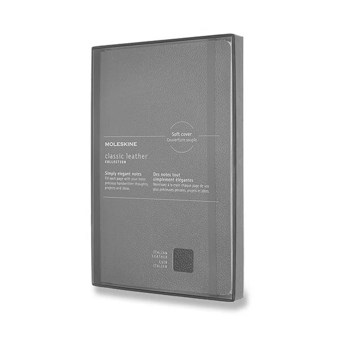 Termék főképe Zápisník Moleskine kožený - tvrdé desky L, linkovaný, červený