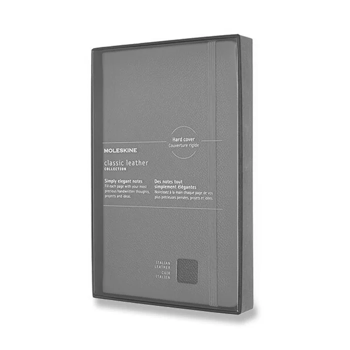 Termék főképe Zápisník Moleskine kožený - tvrdé desky L, linkovaný, modrý