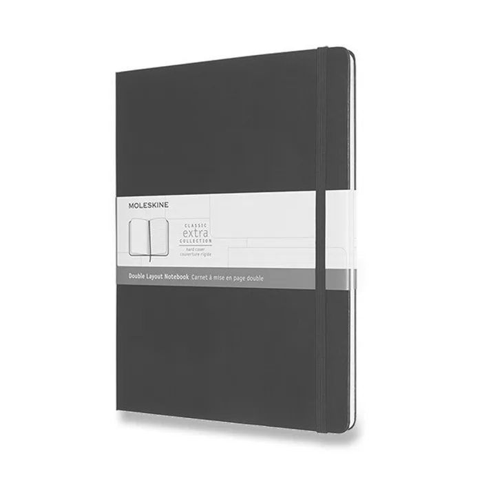 Termék főképe Zápisník Moleskine - tvrdé desky XL, linkovaný-čistý, černý