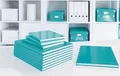 Notebook kemény táblákkal Leitz WOW A4, kék