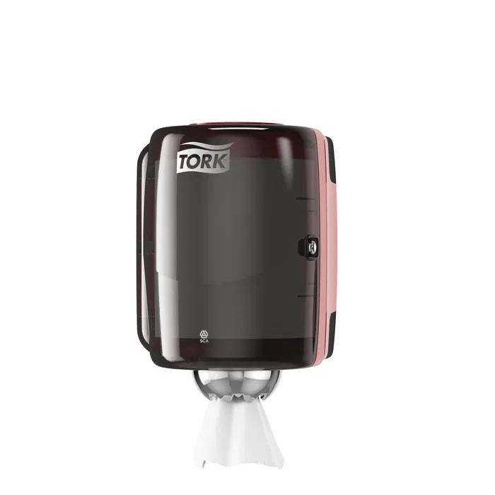Termék főképe Zásobník na papírové ručníky v roli M-Box TORK 659008 červeno-černý M2 [1 ks]