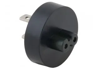 A típusú (US) aljzatcsatlakozó USB-C töltőhöz, fekete