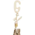 Következő termékkép Függő természetes játék papagájoknak, mahagóni/kagyló, 26 cm