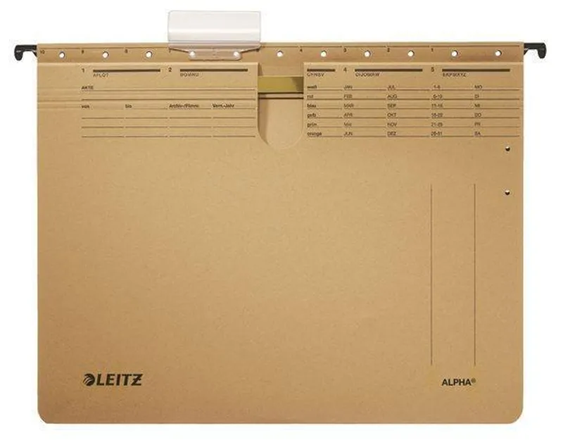Termék főképe Závěsné desky Leitz ALPHA® s rychlovazačem, Přírodní hnědá [25 ks]