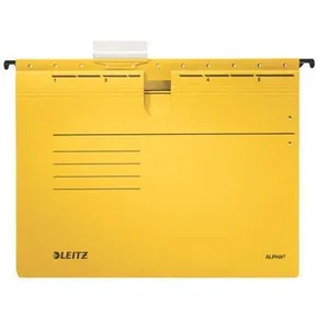 Leitz ALPHA® függesztőlapok gyorszárral, sárga [25 db]