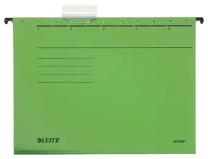 Leitz ALPHA® V típusú függesztőlapok, zöld [25 db]