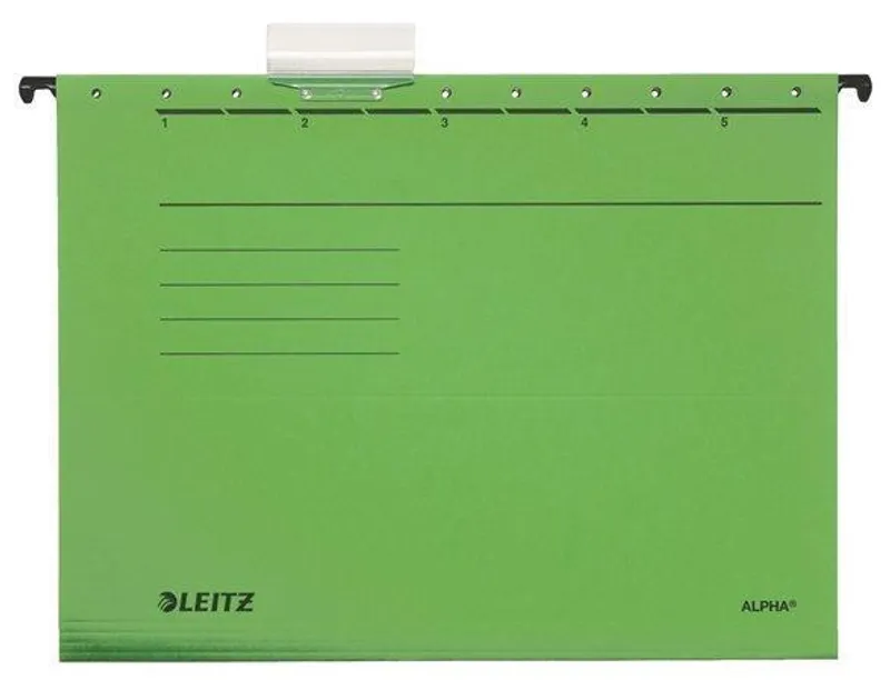 Termék főképe Závěsné desky Leitz ALPHA® typu "V", Zelená [25 ks]