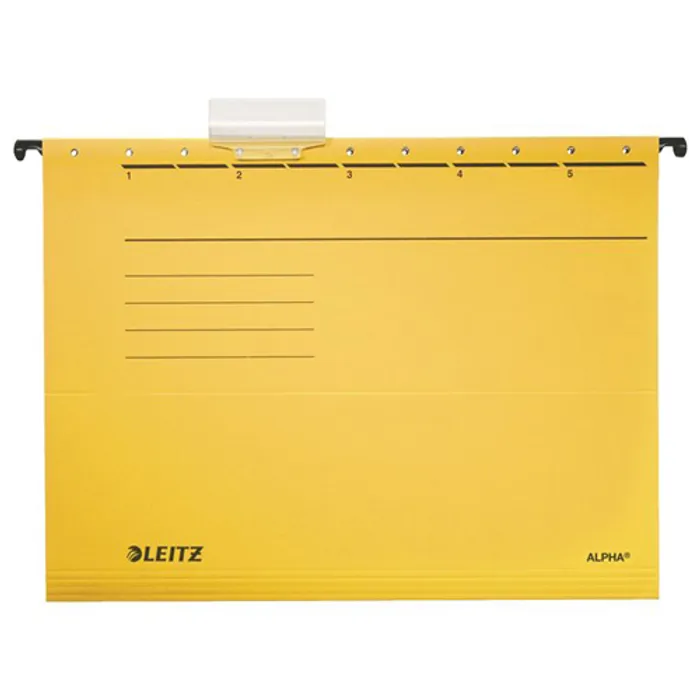 Termék főképe Závěsné desky Leitz ALPHA® typu "V", Žlutá [25 ks]