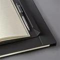 Conceptum Softwave jegyzetfüzet, fekete, exkluzív, A4+, szögletes, 194 lap, SIGEL