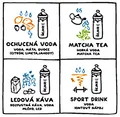 Következő termékkép Egészséges palack 0,7 l Fresh türkizkék