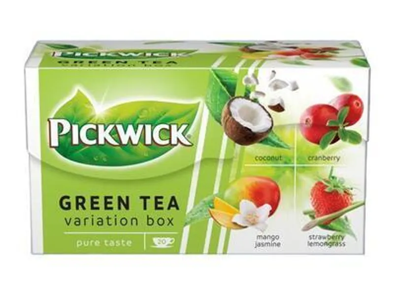 Termék főképe Zelený čaj "Green tea variation", 20x1,5 g, kokos, brusinky, jahoda-citronová tráva, mango