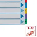 Megerősített karton regiszterek Esselte Mylar, A4, Színkeverék