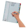 Megerősített karton regiszterek Esselte Mylar, A4, Színkeverék
