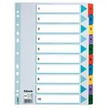 Megerősített karton regiszterek Esselte Mylar, A4, Színkeverék