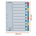 Megerősített karton regiszterek Esselte Mylar, A4, Színkeverék