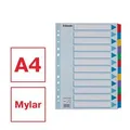 Következő termékkép Megerősített karton elválasztók Esselte Mylar, A4, Színkeverék