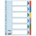 Megerősített karton elválasztók Esselte Mylar, A4, Színkeverék