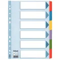 Megerősített karton elválasztók Esselte Mylar, A4, Színkeverék