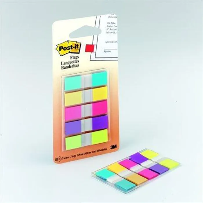 Termék főképe Značkovací proužky, 5x20 lístků, 12x43 mm, 3M POSTIT, mix barev