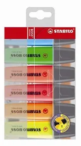 Kiemelő Boss, színkeverék, 2-5mm, 6 db, STABILO