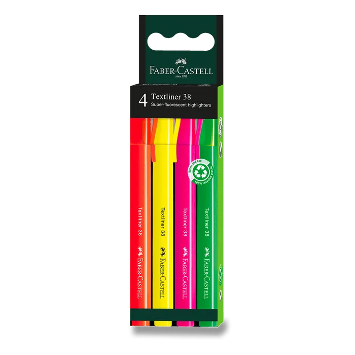 Termék főképe Zvýrazňovač Faber-Castell Textliner 38 sada 4 ks