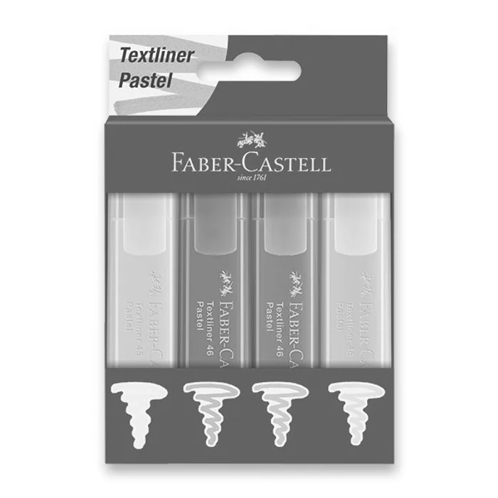 Termék főképe Zvýrazňovač Faber-Castell Textliner 46 4 barvy, pastelové