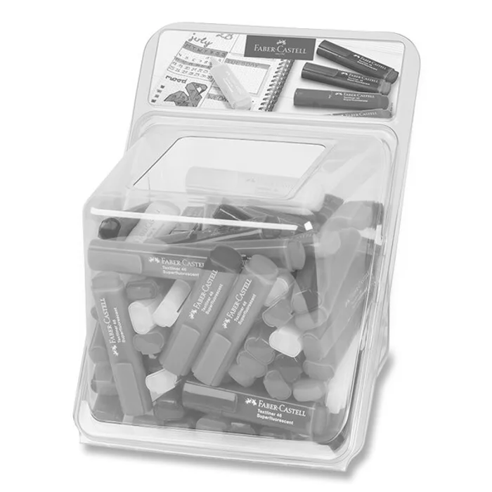 Termék főképe Zvýrazňovač Faber-Castell Textliner 46 Neon dóza, 100 ks