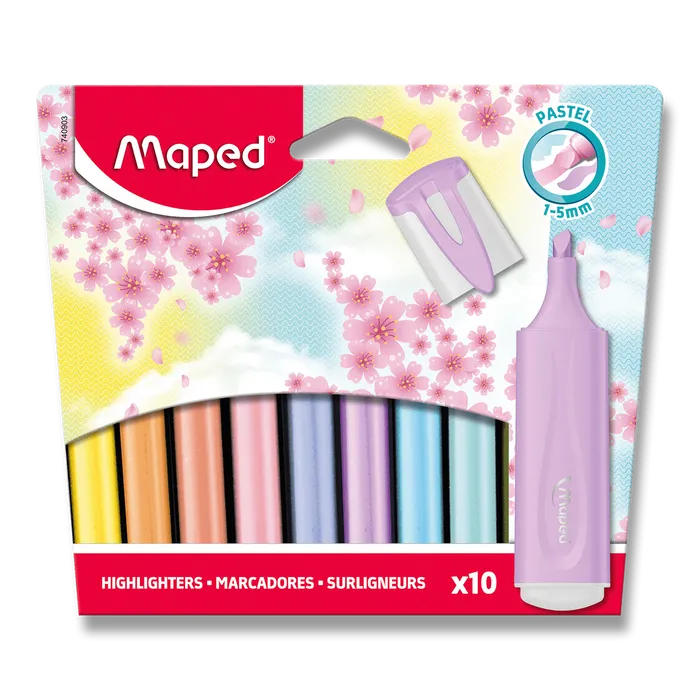 Termék főképe Zvýrazňovač Maped Fluo Peps Pastel sada 10 barev