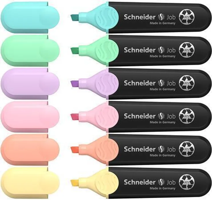Termék főképe Zvýrazňovač Schneider Job Pastel sada 6 barev
