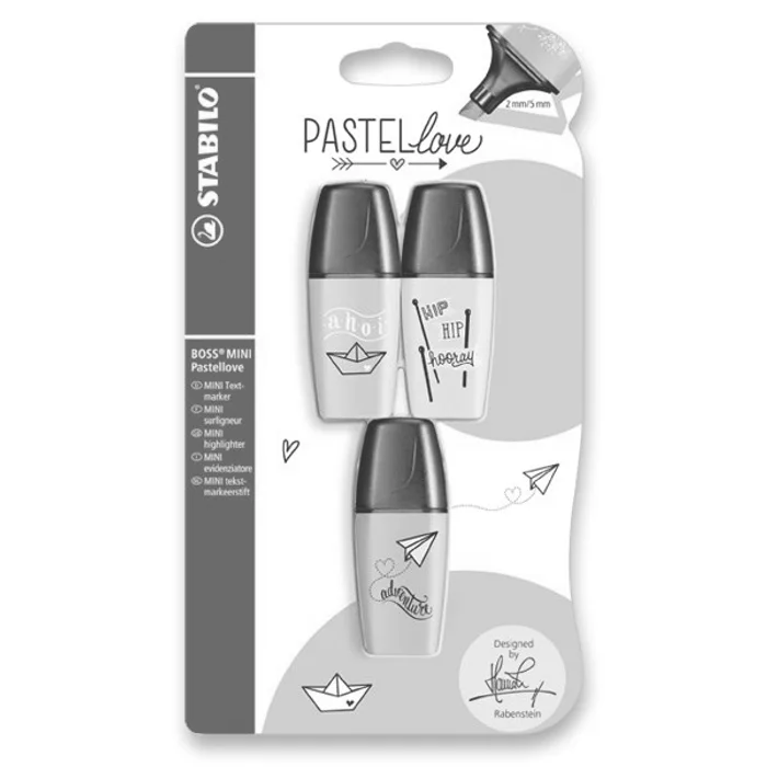 Termék főképe Zvýrazňovač Stabilo Boss Original Mini Pastel sada 3 barev