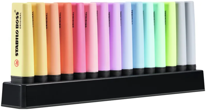 Termék főképe Zvýrazňovač STABILO BOSS ORIGINAL Pastel 15 ks Deskset