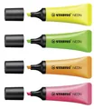 STABILO NEON 4 db Háló (narancs, zöld, sárga, rózsaszín)