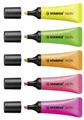 STABILO NEON szövegkiemelő - 5 darabos szett - sárga, zöld, narancs, rózsaszín, bíbor