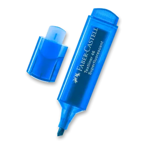 Highlighter Textliner 1546 szuperfluoreszkáló, kék Faber Castell 154652